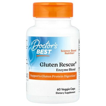 Doctor's Best, Gluten Rescue® 酶混合物，60 粒素食膠囊