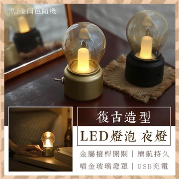 復古造型LED燈泡夜燈_廠商直送