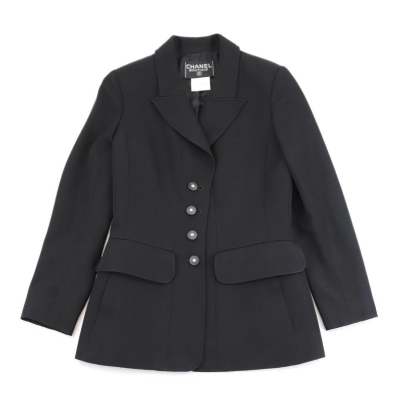 訳ありCHANELシャネルヴィンテージテーラードジャケット CHANEL】シャネル『テーラードジャケット size42』P24952V12963
