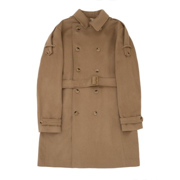 BURBERRY Kids 駝色羊毛大衣