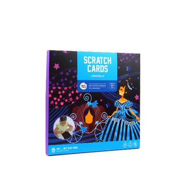 【 JoanMiro 原創美玩】童話故事刮畫紙-灰姑娘