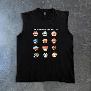 ART Fashion 古著感嘻哈街頭ins阿美咔嘰砍袖T恤oversize基礎百搭