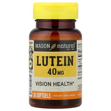 Mason Natural, 葉黃素，40 毫克，30 粒軟膠囊