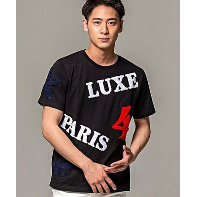 シルバーバレット Luxe R サガラ刺繍クルーネック半袖tシャツ メンズ 半袖 クルーネック 刺繍 ロゴ ワッペン 春 夏 薄手 カットソー メンズ ブラック系1 L Silver Bullet 通販 Lineポイント最大get Lineショッピング