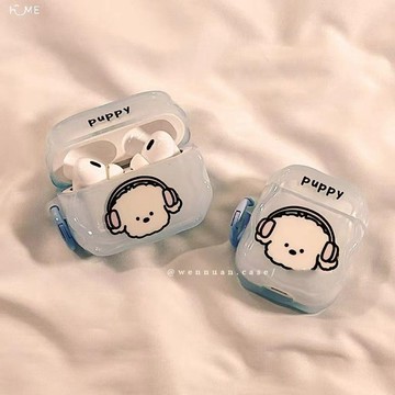 新款耳機殼.可愛趣味卡通聽歌小狗適用AirPods4代蘋果2/3代無線藍牙耳機套Pro