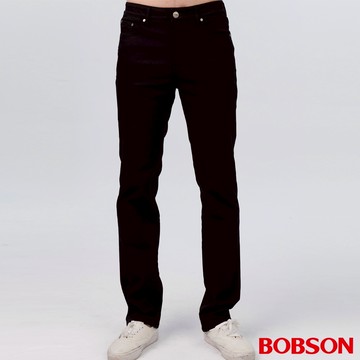 BOBSON 男款高腰【熱感IN 】保暖直筒色褲(1834-87)