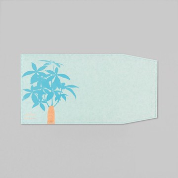 箔押植物書套 – 發財樹