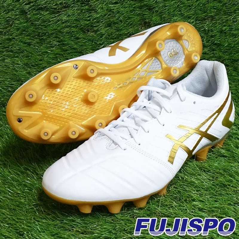 アシックス DSライト NARROW asics 【サッカー・フットサル】 シューズ サッカースパイク DS LIGHT ホワイト×リッチゴールド  (1103A070-122) | LINEブランドカタログ