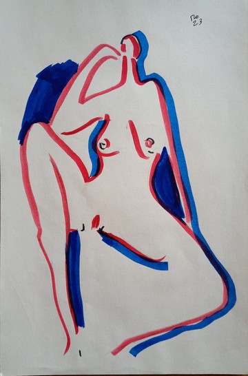 抬起膝蓋裸體女人未經審查的裸體脫衣女孩的色情圖畫