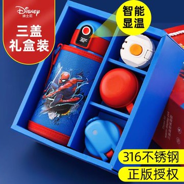 迪士尼兒童保溫杯男孩上學專用帶吸管女童小學生316食品級大容量