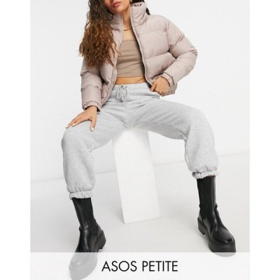 エイソス ASOS Petite レディース ジョガーパンツ ボトムス・パンツ Petite oversized jogger in grey marl グレー