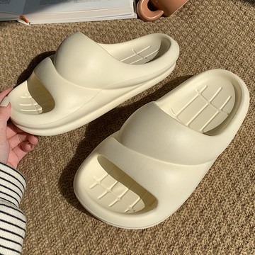 新款個性居家情侶款踩屎感厚底涼拖鞋網紅女夏季時尚防滑拖鞋男