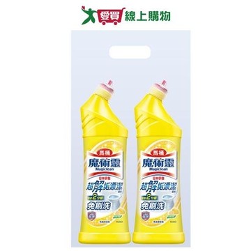 魔術靈殺菌馬桶清潔劑-檸檬500mlx2入【愛買】