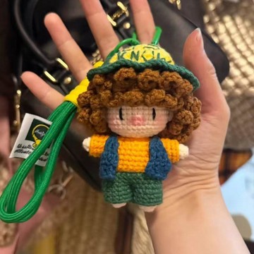 包教會🔶毛線手工編織怪奇物語達達斯汀掛件玩偶鑰匙扣禮物鉤針diy材料包 diy手作材料包小朋友 手作diy手作小物 手