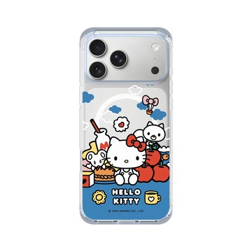 iPhone 17 Pro Max ClearX (MagSafe 兼容) 冰透藍 - 三麗鷗-Hello Kitty - 悠閒時光