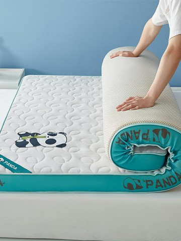 棉丹妮2024新款記憶海綿椰棕床墊軟墊卡通熊貓加厚墊子家用宿舍