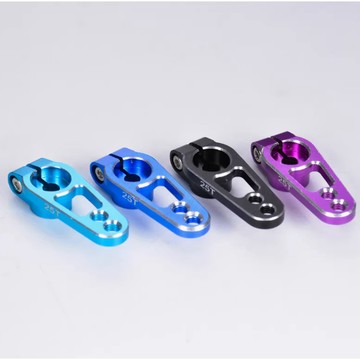 鋁合金舵機搖臂/futaba一字舵機擺臂/櫻花D4漂移攀爬車25T舵機臂 多色可選