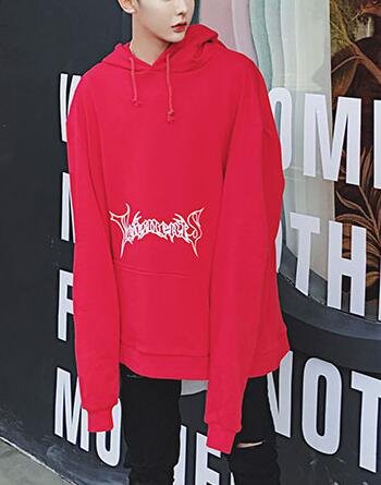 FINDSENSE 品牌 男士 外套 歐美高街街頭單品復古長袖子套頭連帽衛衣