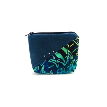 斗八布藝x覓品竹北手作店-扁身零錢包/收納包-熱帶魚