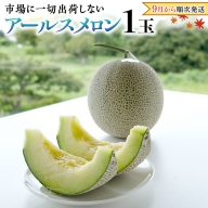  秋にお届け！  リピーター 多数 の 完熟 アールスメロン １玉入箱 茨城 メロン 青肉 期間限定 数量限定 マスクメロン [AF086ci]