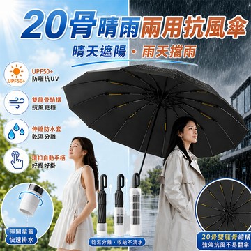 現貨速發💥【自帶伸縮防水套】一鍵開收自動折疊傘 防曬傘 自動開合環扣傘 不濕身不濕車 防曬抗強風UPF50+ 晴雨兩用傘