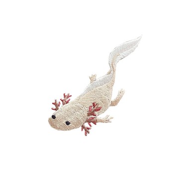 瀕臨絕種動物熨燙刺繡 / 墨西哥鈍口螈