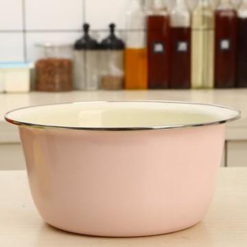 歐麗家琺瑯瓷搪瓷味斗果盆洗菜盆湯盆和面盆火鍋湯碗電磁爐明火