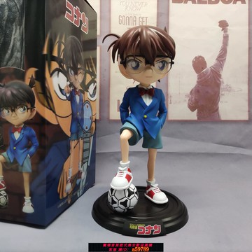 【全網低價 可打統編】手辦站姿偵探滑板足球柯南工藤新公仔擺件盒裝模型國產動漫禮物
