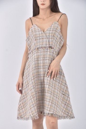 (XL) 【星樺私服】only吊帶質感彩色格紋粉色長褲