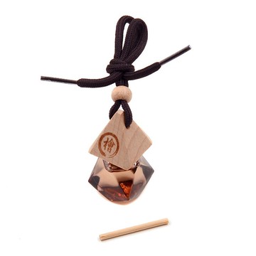 台灣檜木精油車用擴香瓶-車內後照鏡懸掛|汽車空調用香氛質感深色