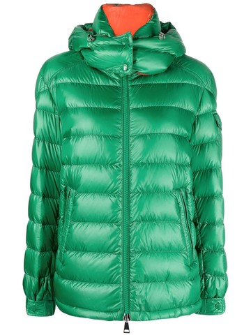 Moncler - Green Dalles Hooded Quilted Jacket - women - Polyamide/Polyamide/Goose Down/Feather - 1