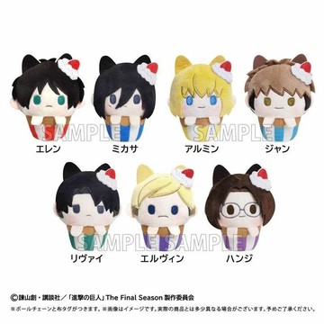 正版 TAPIOCA 進擊的巨人 紙杯蛋糕 毛絨玩偶娃娃周邊