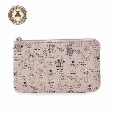 kuma heya -美國熊通勤萬用手拿包-粉系