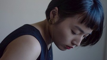 愛鍊常常 | 掛一串天空  黑曜石可調式 耳針款 - 單只販售