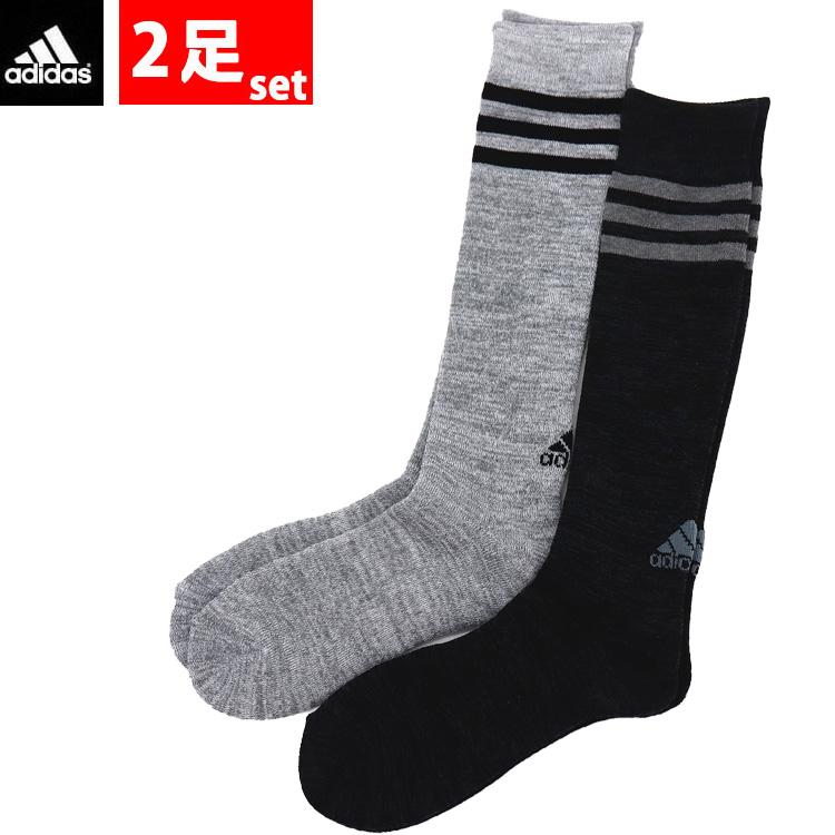 冬 2足セット（adidas）06592ｗ あったか 総パイル アディダスソックス ...