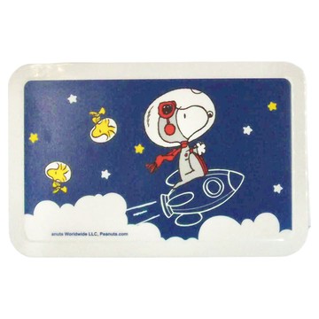 PEANUTS 史努比 坐上火箭加大型口罩收納盒 18.7 x 12 x 7.5cm  史努比坐上火箭  1個