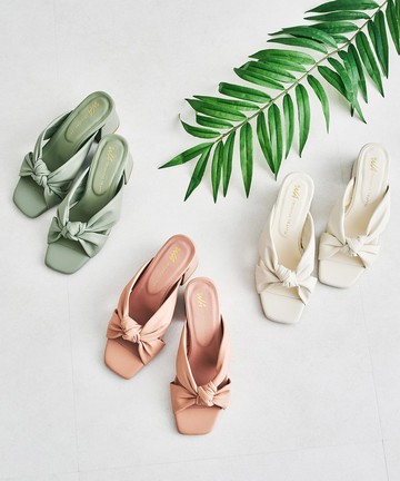 霧面扭結設計穆勒涼鞋 (42202)