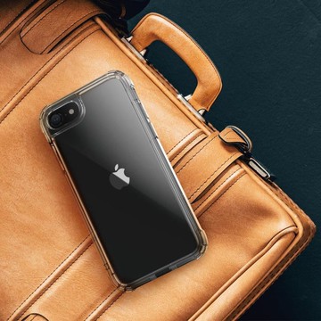 LINKASEAIR iPhone SE3 (2022) / SE2 / 8 / 7 4.7吋專用 軍規防摔抗變色抗菌大猩猩玻璃保護殼-不思議極淨透 Apple iPhone SE3/SE2/8 (4.7吋)-透明