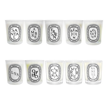 Diptyque 香氛蠟燭 (35/190g) (沒藥/玫瑰/玫瑰天竺葵/柑橘香/炭木香/茉莉/香丸/晚香玉/梔子花/清水百合/琥珀/鈴蘭/鳶尾花/廣藿香/墨西哥橙花/橙樹/薄荷/薰衣草/麝香/漿果香)