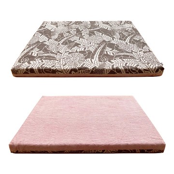 杉木草木和框 R 35x44.5cm 尺寸長方形紅形花紋設計亞麻厚靠墊