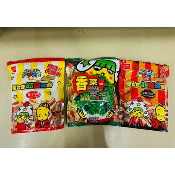 OYATSU優雅食 超大包夾鏈包 星太郎 超寬條餅 雞汁口味 香菜口味 辛辣口味 特盛夾鏈包 點心麵