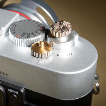 櫻花凹凸浮雕銅制相機快門按鈕