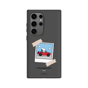 Galaxy S24 Ultra SolidSuit 黑 - 史努比 Snoopy - 拍立得-一起去兜風