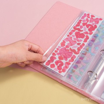 台灣出貨-咕卡收納貼紙收納冊門票收納咕卡冊手賬活頁相冊鐳射票收納冊咕