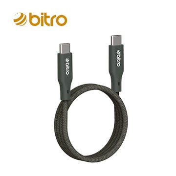 bitro BC612CC USB-C to USB-C 柔韌編織傳輸快充線1.2M