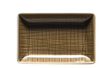 德國Rosenthal│Mesh長方碟10x7．咖啡