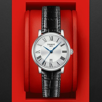 TISSOT天梭 CARSON系列 經典羅馬石英腕錶 30mm/T1222101603300