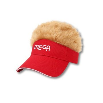 【海夫健康生活館】MEGA GOLF 防寒&造型 日本款潮流假髮帽 紅帽金髮(MG-201)