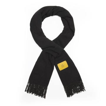 碳黑色流蘇圍巾-725213352021