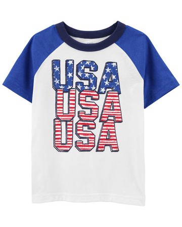 Toddler USA Raglan Tee